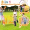 Costway Jumbo 4-to-Score 4 in A Row Giant Game Set with Stickers for Kids Adults Family Fun Red/Yellow